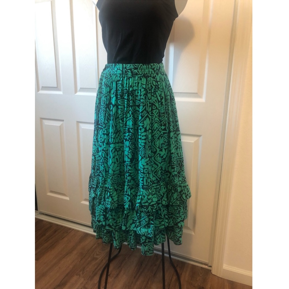 Vintage 80’s Liz Sport Skirt Tropical, Petite Sz 8 - Picture 10 of 11